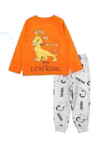Pijama Simba O rei Leão Disney - Laranja e cinzento-claro mesclado