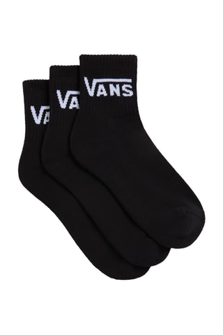 3 paires de chaussettes Classic Half Crew - Noir