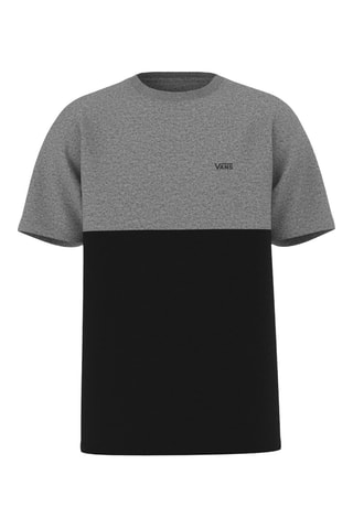 T-shirt Colorblock - Gris foncé chiné et noir