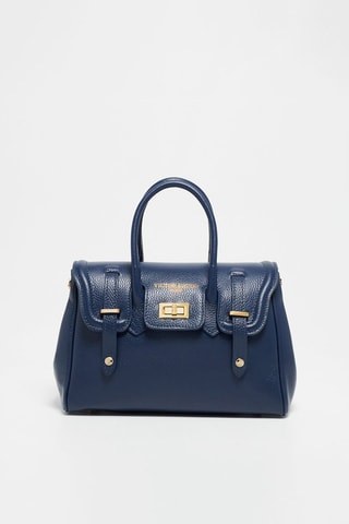 Leren Handtas Ondine - Marineblauw