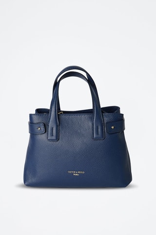 Leren Handtas Luna   - Blauw