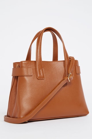 Leren Handtas Luna   - Bruin