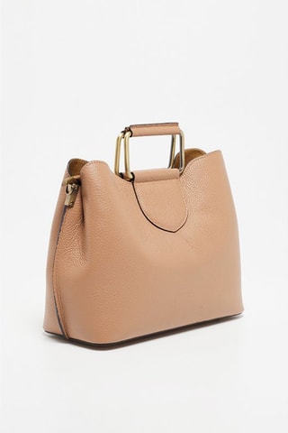 Leren Handtas Biana  - Bruin