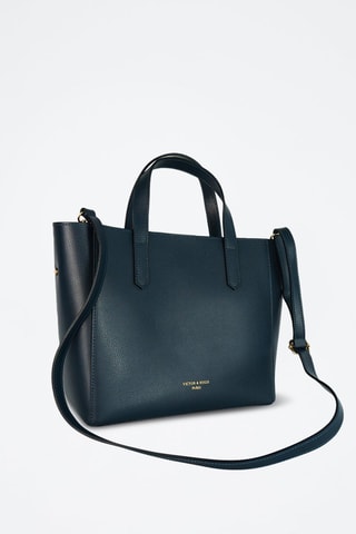 Leren Handtas Opale - Marineblauw