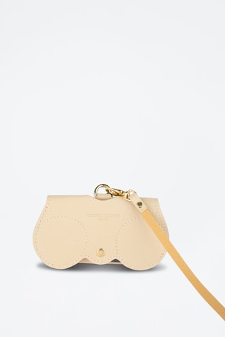 Leren Clutch Moly   - Beige
