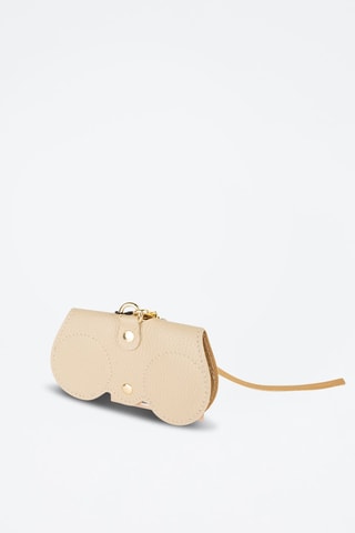 Leren Clutch Moly   - Beige