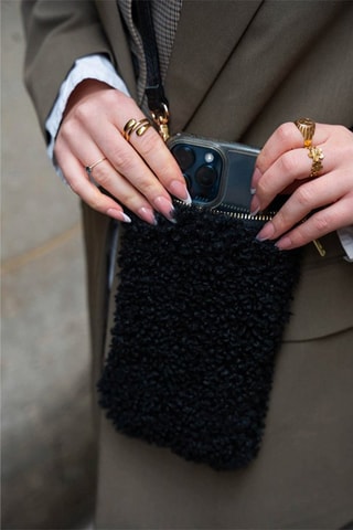 Leren Clutch Doly - Zwart