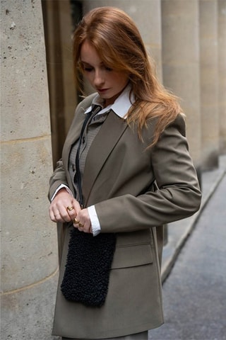 Leren Clutch Doly - Zwart
