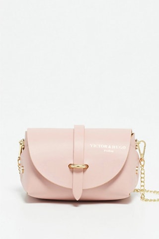 Leren Schoudertas Zephyr  - Roze