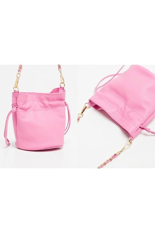 Leren Schoudertas Eonora  - Roze