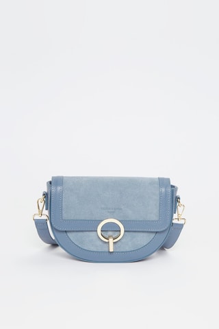Leren Schoudertas Eden   - Blauw