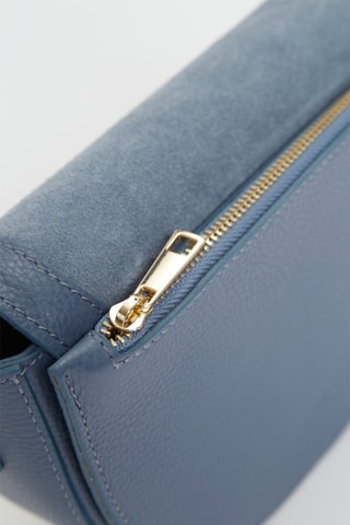 Leren Schoudertas Eden   - Blauw