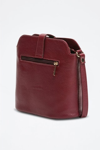 Leren Schoudertas Middelgroot Model Elise   - Bordeauxrood