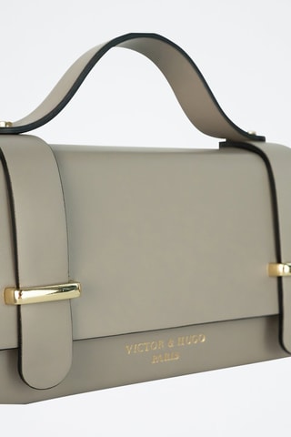 Leren Schoudertas Boho - Taupe
