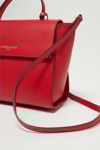 Leren Schoudertas Nael   - Rood