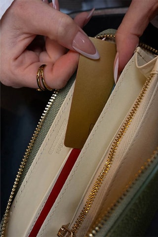 Leren Portefeuille Selma - Groen