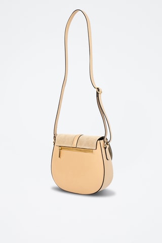 Leren Schoudertas - Rood Beige