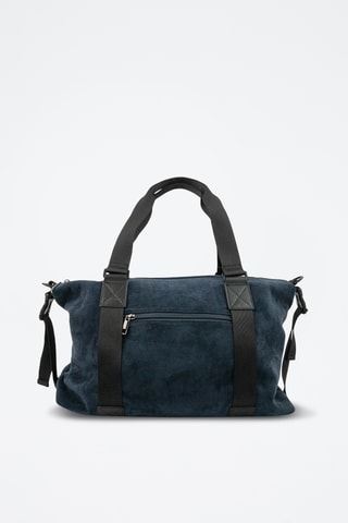 Leren Shopper - Marineblauw