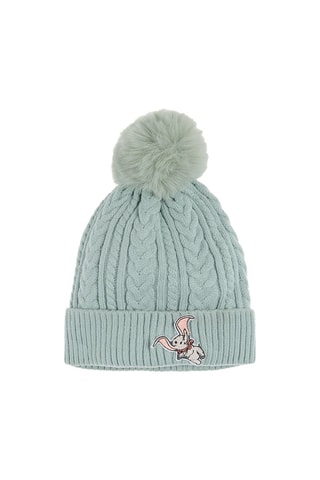 Bonnet à pompon Dumbo Disney - Vert d’eau