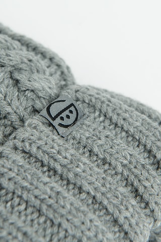 Bonnet à pompon - Gris