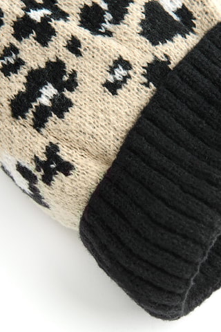 Bonnet à pompon - Noir