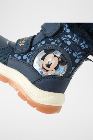 Baskets montates fourrées Mickey Disney - Bleu marine