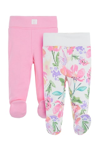 2 pantalons - Rose et blanc