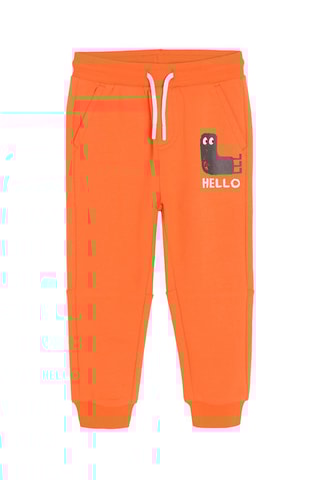 2 joggings - Orange et anthracite