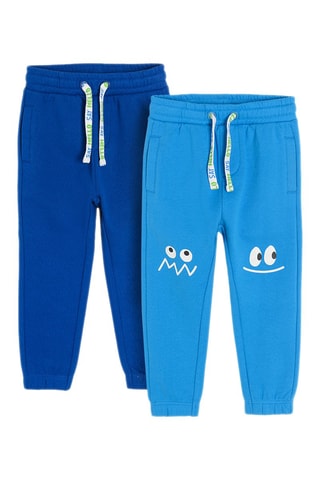 2 joggings - Bleu marine et turquoise