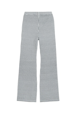 2 pantalons - Bleu cobalt chiné et blanc