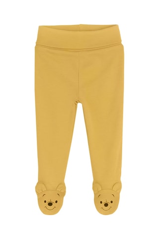 2 pantalons Winnie l'Ourson Disney - Jaune et gris clair chiné