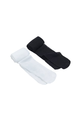 2 collants - Blanc et noir