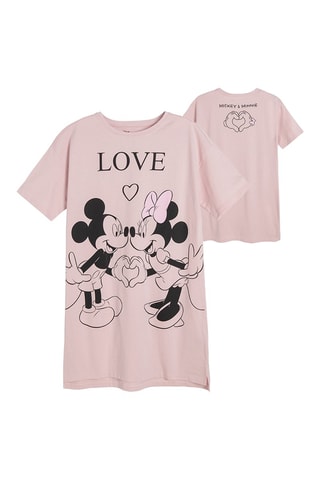 Chemise de nuit Mickey et Minnie Disney - Vieux rose