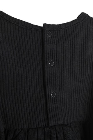 Robe trompe-l’œil - Noir