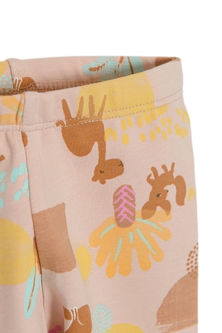 2 leggings - Moutarde et rose