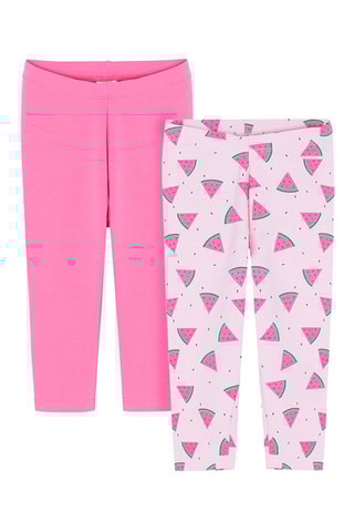 2 leggings - Rose