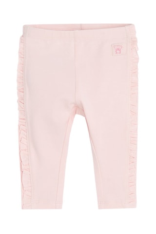 2 leggings - Gris chiné et rose
