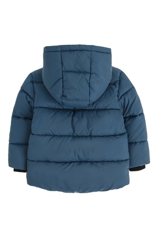 Doudoune à capuche - Indigo