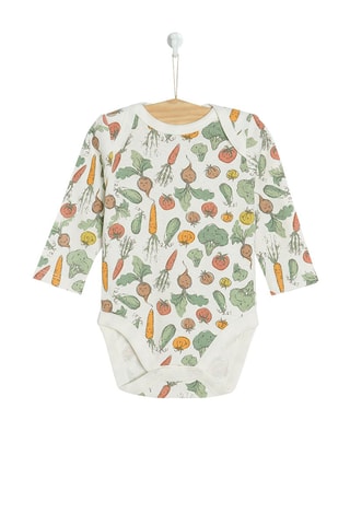 5 bodys - Beige, blanc et vert d’eau