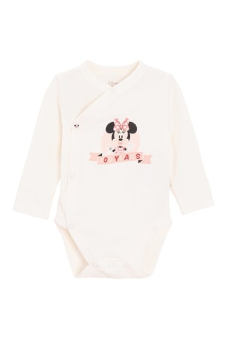 2 bodys Minne Disney - Rose et blanc