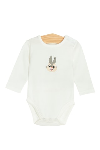 3 bodys Disney et Looney Tunes - Blanc et rose