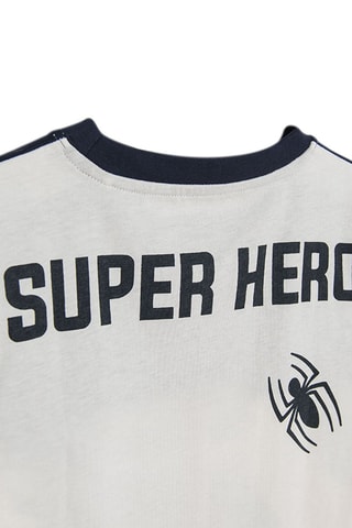 T-shirt Spider-Man Avengers Marvel - Blanc et bleu marine