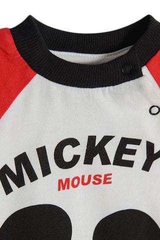 T-shirt Mickey Disney - Ecru et rouge