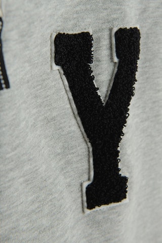 Sweat à capuche - Gris clair chiné