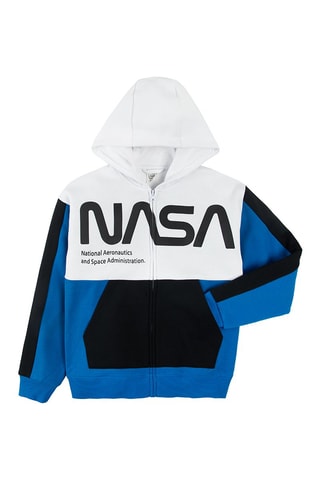 Sweat à capuche Nasa - Bleu cobalt