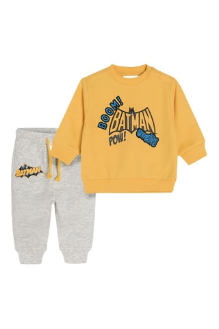Sweat et jogging Batman La Ligue des Justiciers DC Comics - Jaune et gris clair chiné