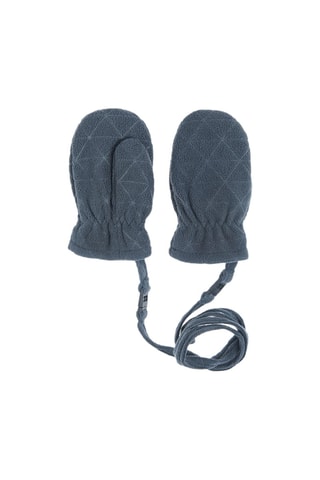 Moufles avec lien Bleu marine
