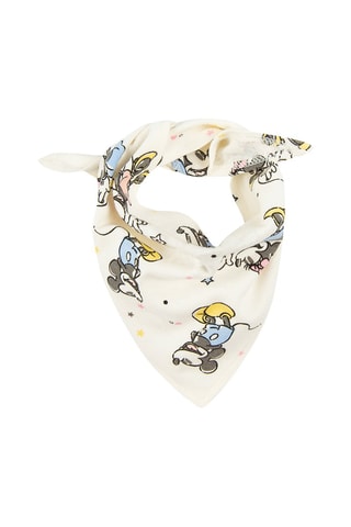2 foulards Minnie et Mickey Disney Ecru et rose