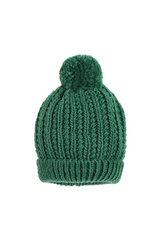 Bonnet à pompon Vert