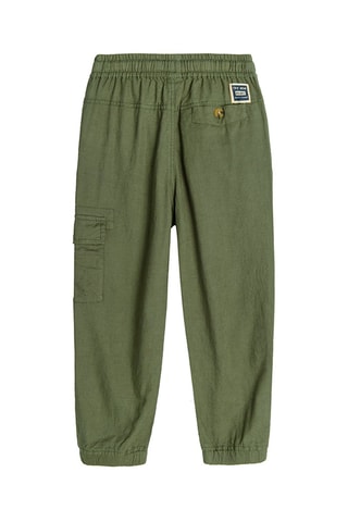 Jogger en lin Kaki